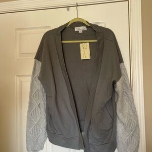 Vintage Havana Gray and Cream Cardigan